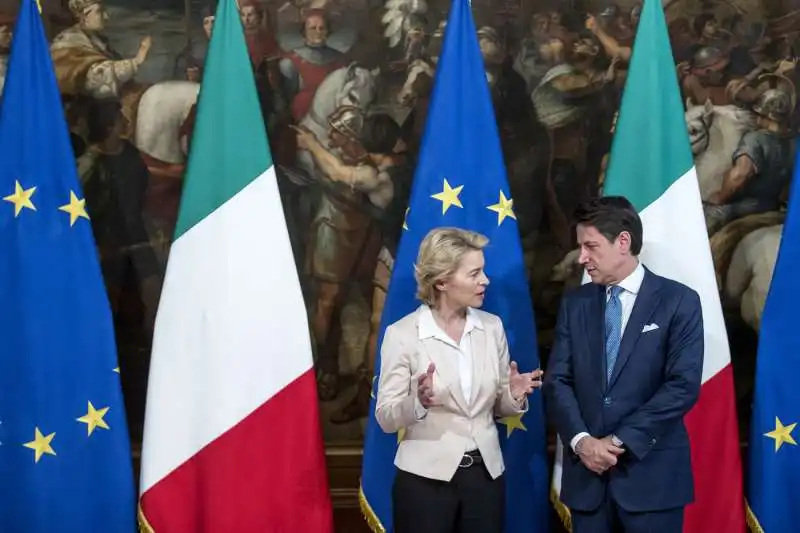 ursula von der leyen incontra giuseppe conte a palazzo chigi 32