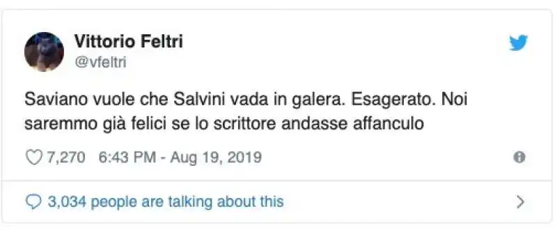 VITTORIO FELTRI SU SAVIANO