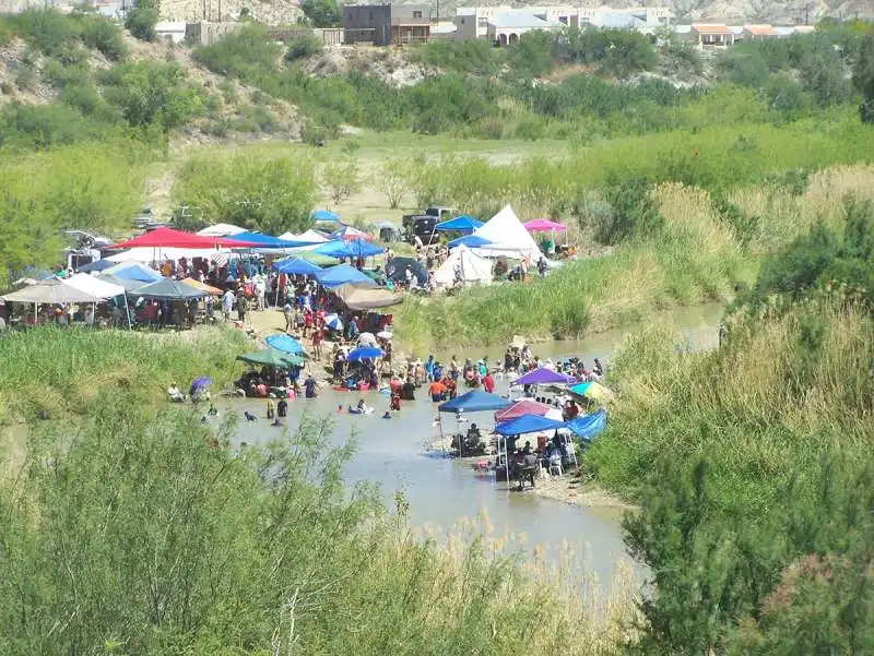 accampamenti sul rio grande