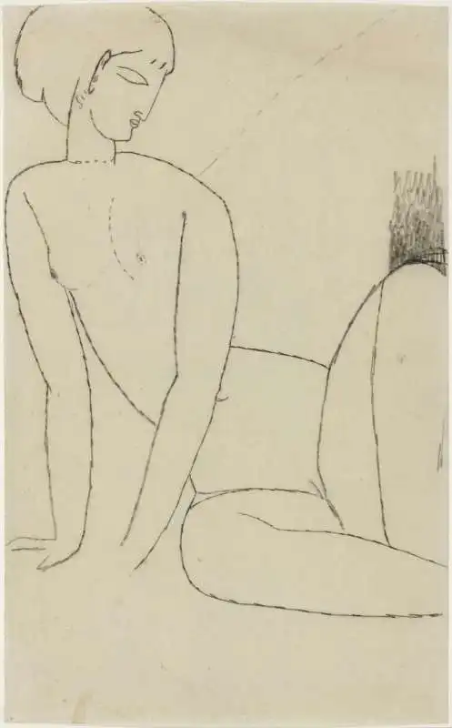 amedeo modigliani, nu accroupi 1910 11