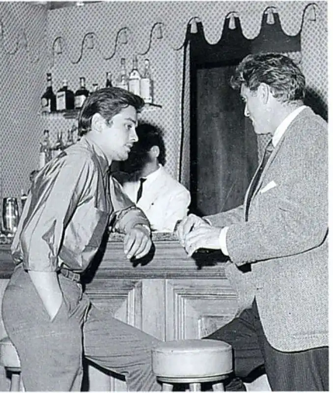 burt lancaster e alain delon a villa igiea