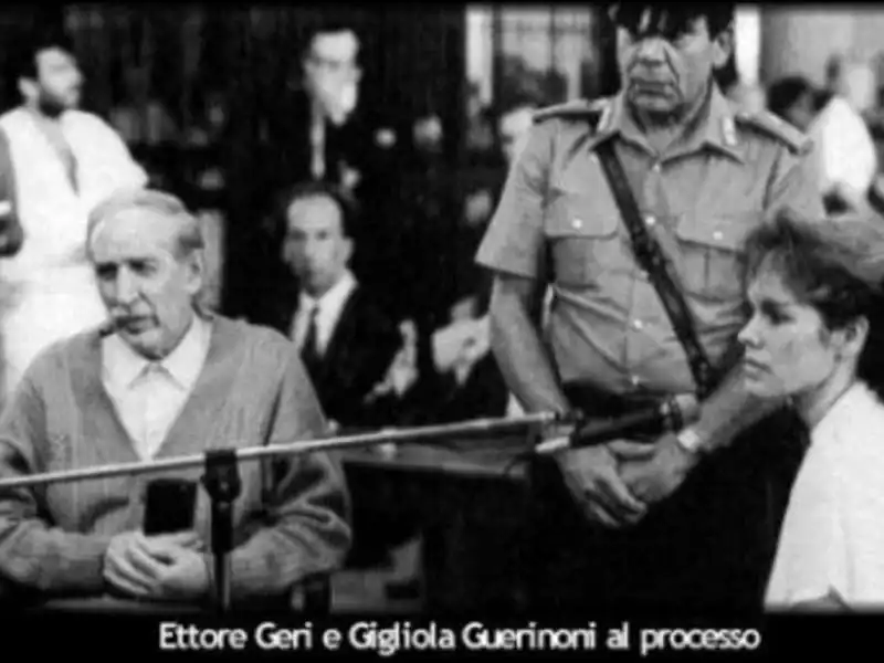 ettore geri e gigliola guerinoni al processo 