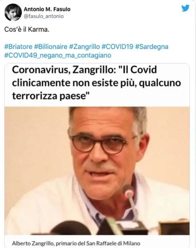 flavio briatore positivo al coronavirus   i tweet 1