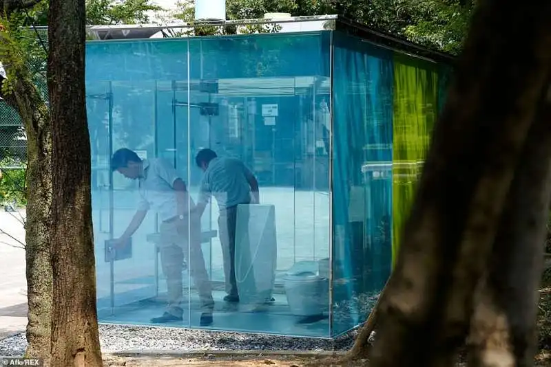 i bagni pubblici trasparenti di shigeru ban a tokyo 3