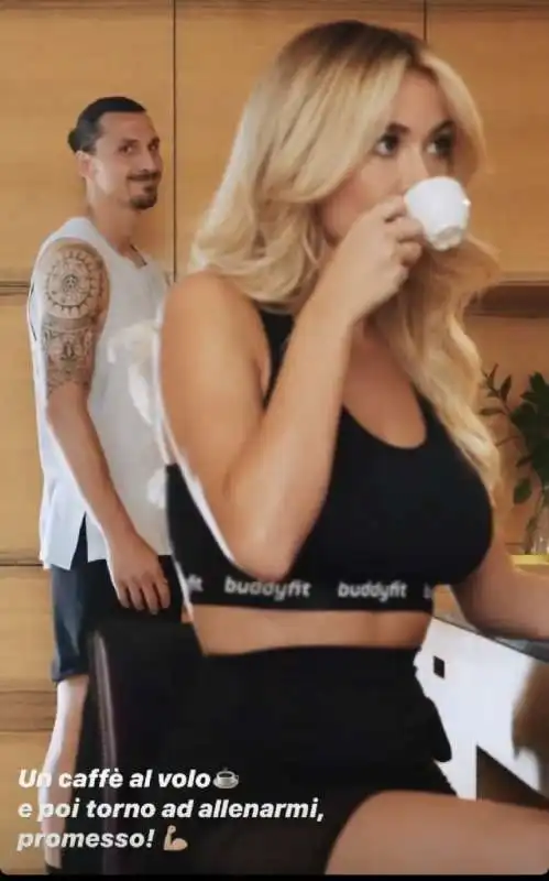 IBRAHIMOVIC E DILETTA LEOTTA   