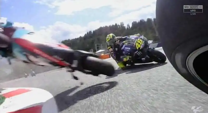 incidente moto  gp rossi morbidelli