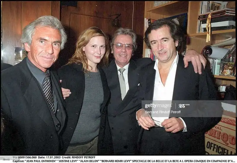 jean paul enthoven justine levy alain delon bernard henry levy