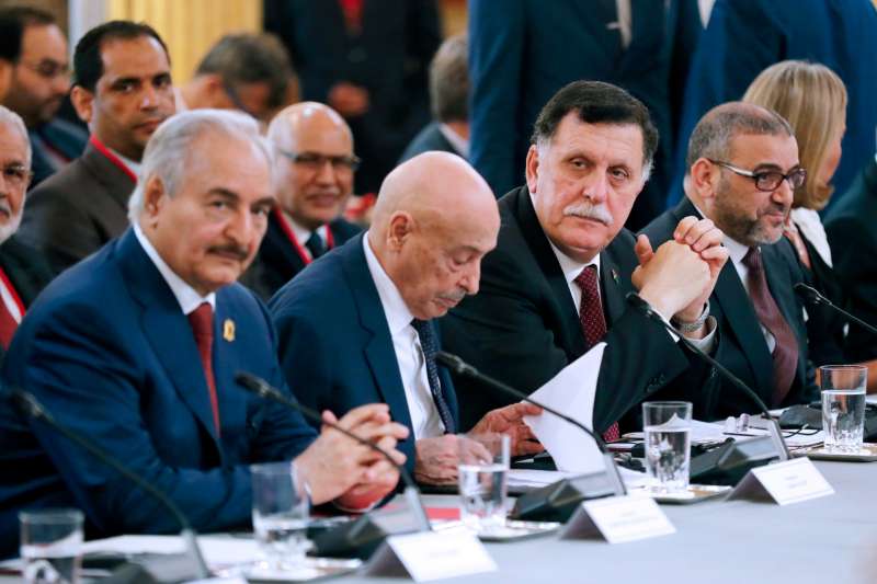 KHALIFA HAFTAR Aguila Saleh E FAYEZ AL SERRAJ