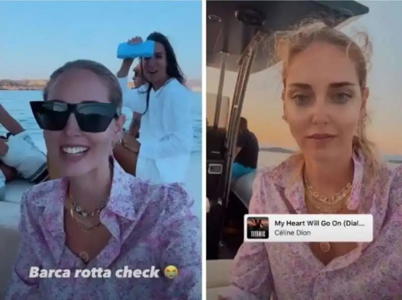 la barca di chiara ferragni si rompe e l'influencer torna in gommone 15