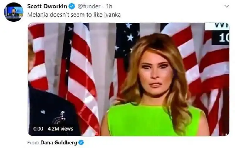 lo sguardo gelido di melania trump per ivanka  1