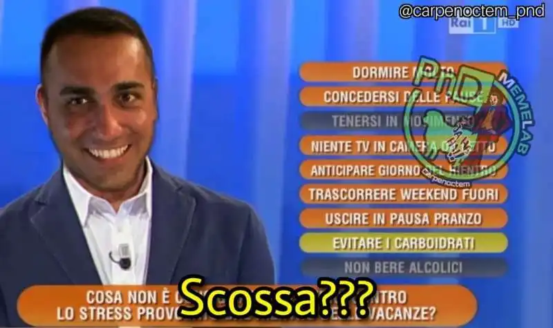 luigi di maio abbronzato – meme. 1