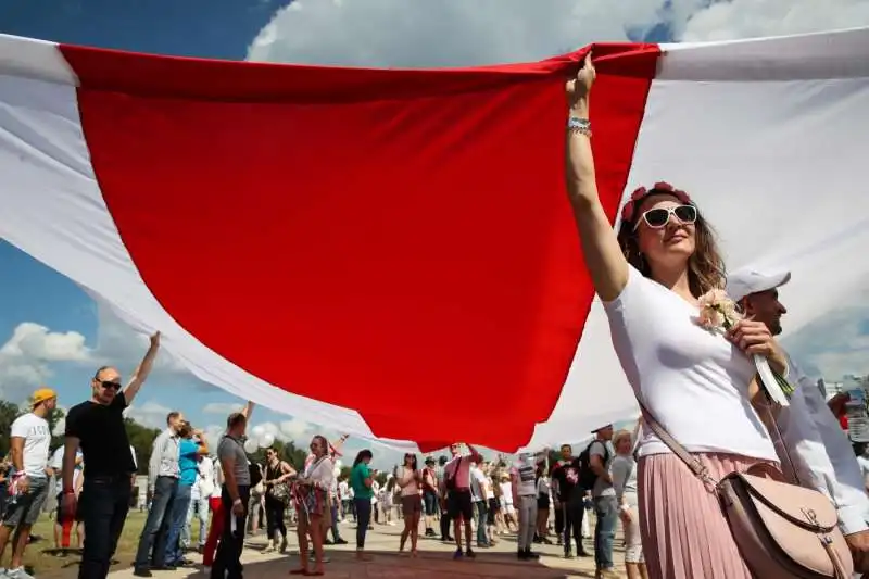 manifestazione di protesta a minsk contro lukashenko 1