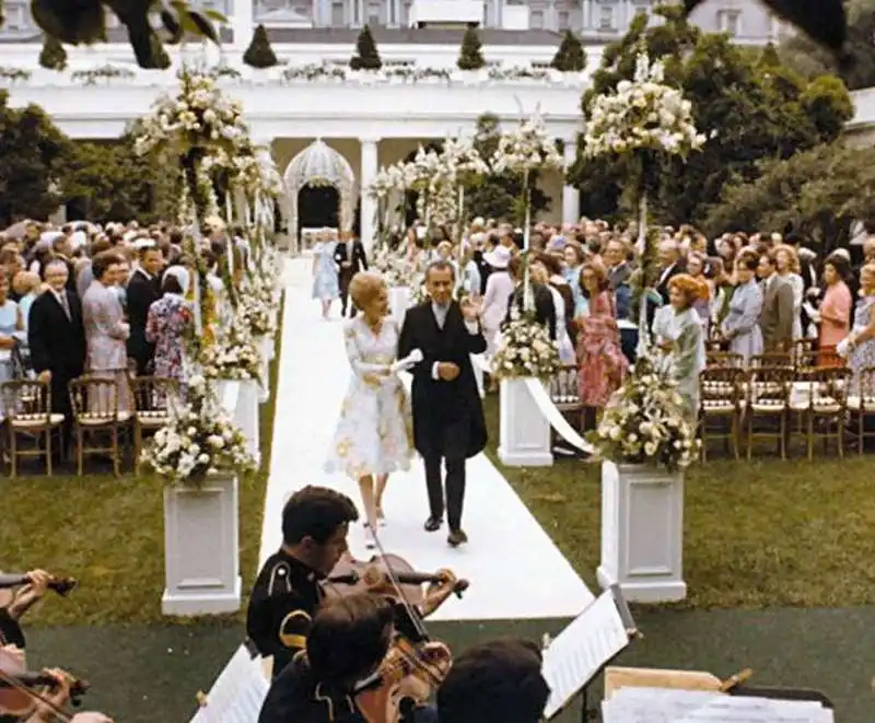 matrimonio della figlia di nixon tricia al giardino delle rose 