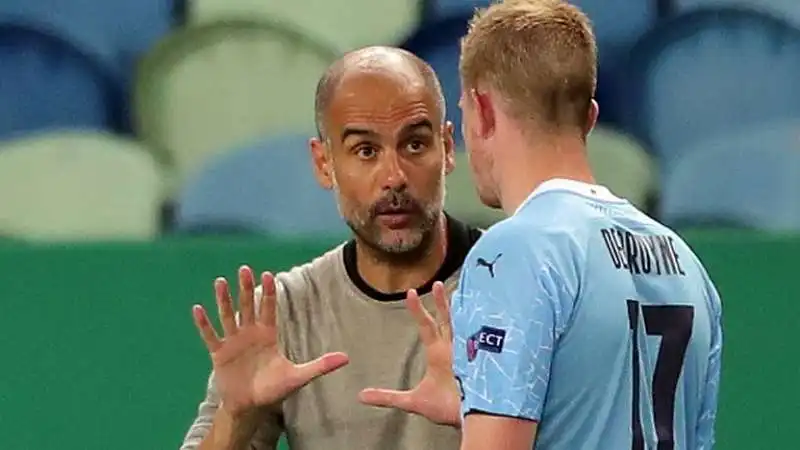 pep guardiola   manchester city lione 2