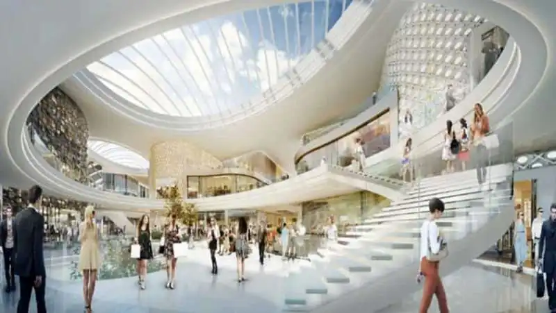 progetto del mall piu' grande d'europa a segrate  2