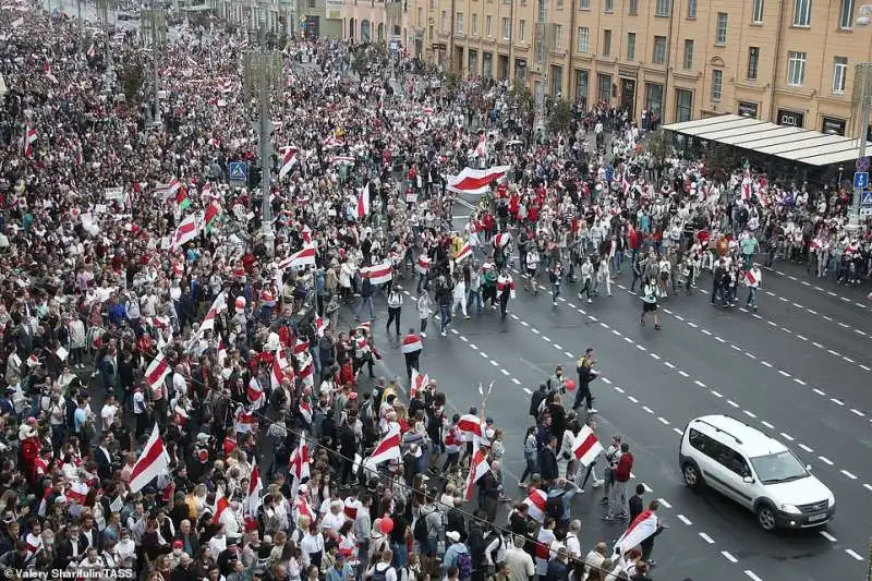 proteste in bielorussia   23 agosto 2020. 