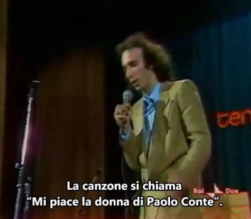 ROBERTO BENIGNI AL CLUB TENCO - MI PIACE LA MOGLIE DI PAOLO CONTE