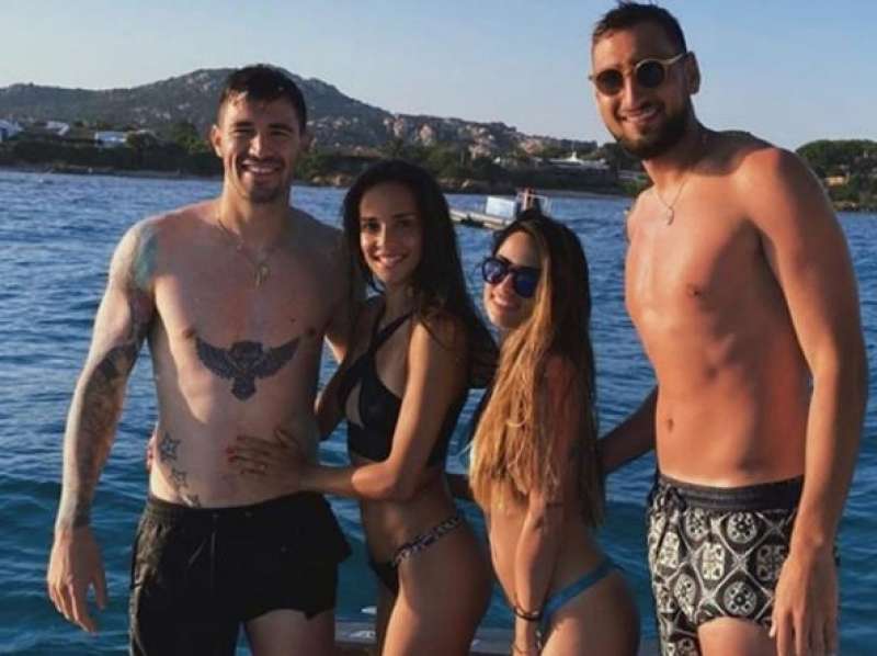 romagnoli e donnarumma e le fidanzate