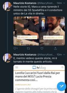 TWEET SU MATANO E SPADAFORA A CENA CON MARA VENIER