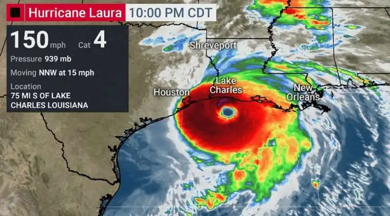 uragano laura in louisiana 6