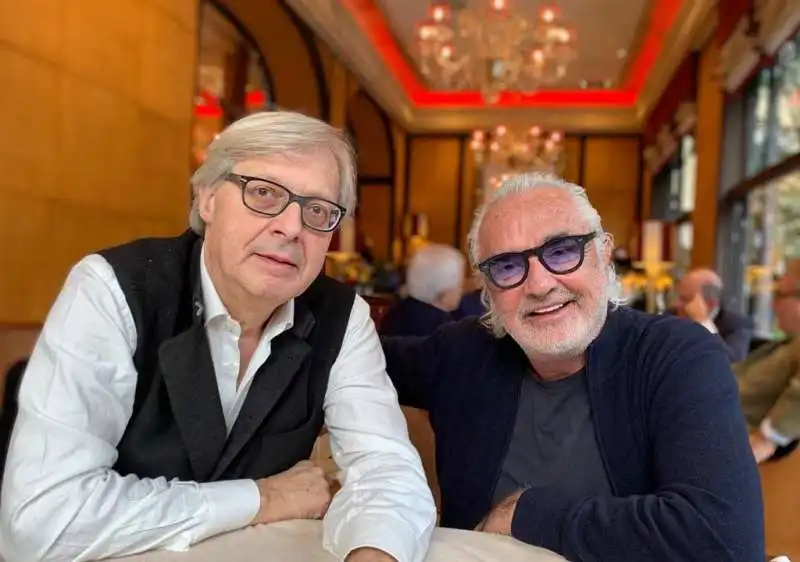 VITTORIO SGARBI FLAVIO BRIATORE 