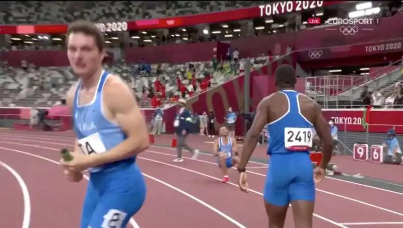 4x100 italia oro a tokyo 2020 