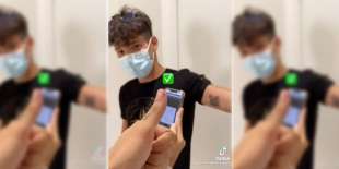 andrea colonnetta il ragazzo che si e' tatuato il green pass