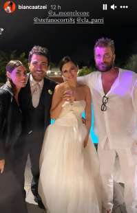 bianca atzei al matrimonio di antonino monteleone