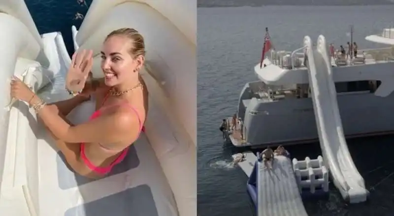 chiara ferragni sullo yacht di riccardo silva