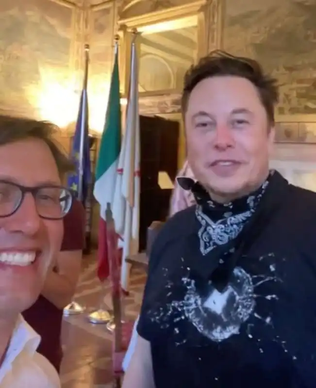 dario nardella con elon musk  