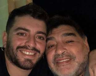 diego armando maradona col figlio diego junior