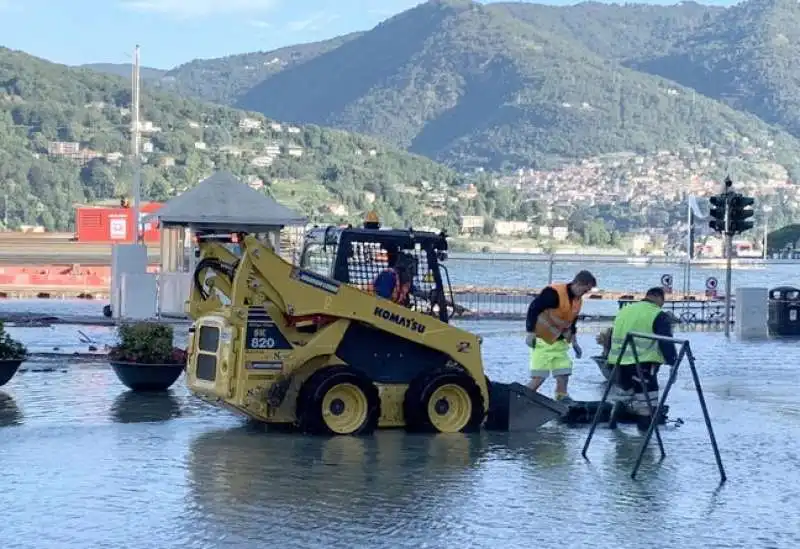 esonda il lago di como