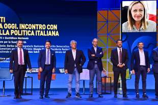 ettore rosato giuseppe conte antonio tajani enrico letta matteo salvini maurizio lupi - meeting rimini