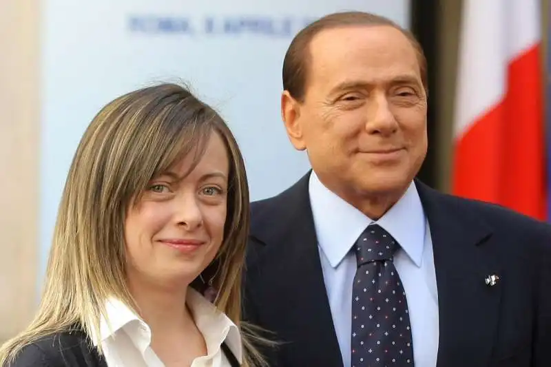 GIORGIA MELONI SILVIO BERLUSCONI