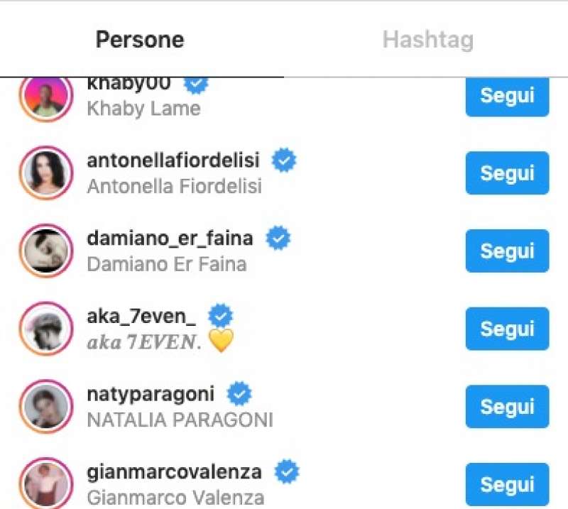 gli account seguiti su instagram da marcell jacobs 2