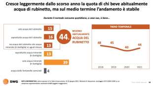 gli italiani e l acqua del rubinetto radar swg 1 agosto 2021 1