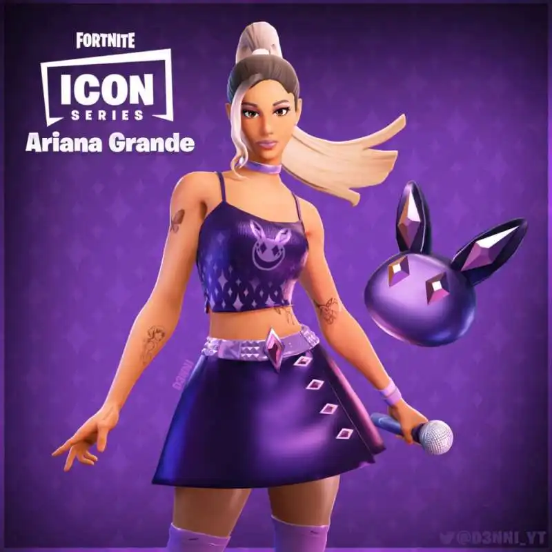 il concerto di ariana grande su fortnite 5