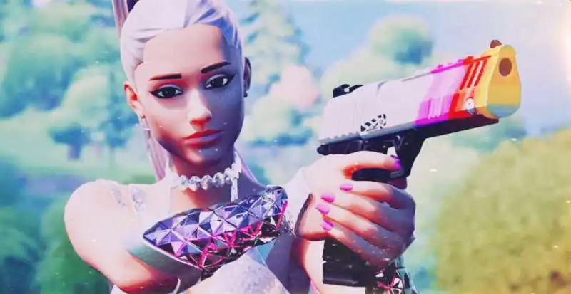 il concerto di ariana grande su fortnite 8