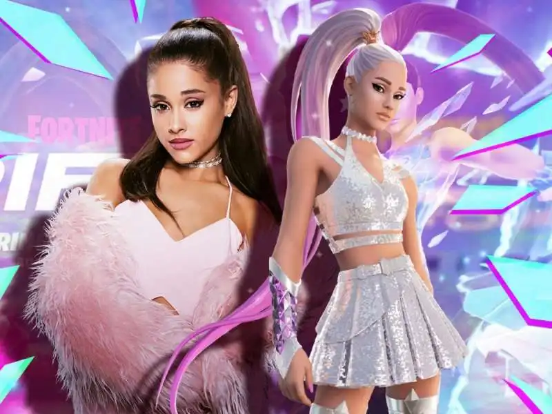 il concerto di ariana grande su fortnite 9