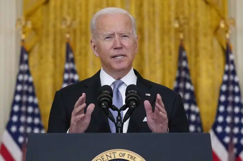 il discorso di joe biden dopo la caduta di kabul  