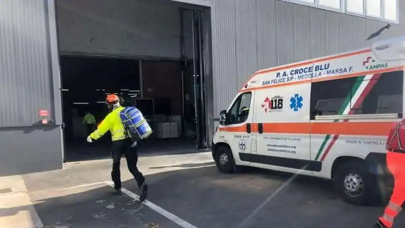 INCIDENTE SUL LAVORO A CAMPOSANTO, MODENA