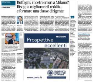 INTERVISTA A BUFFAGNI - CORRIERE DELLA SERA