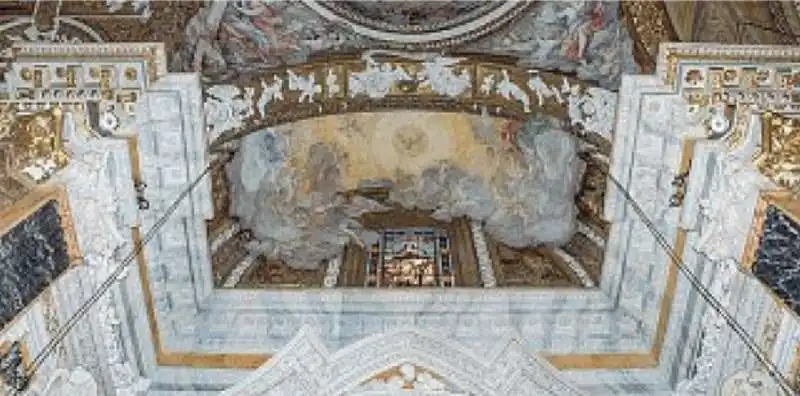 la parte alta della cappella cornaro 