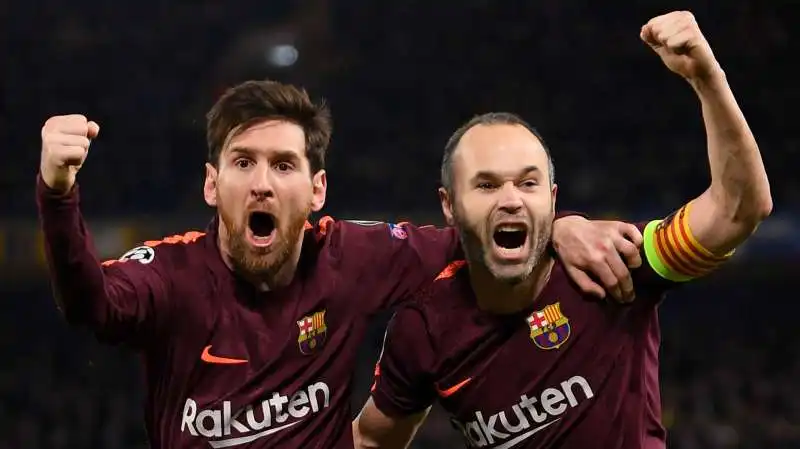 lionel messi e andres iniesta