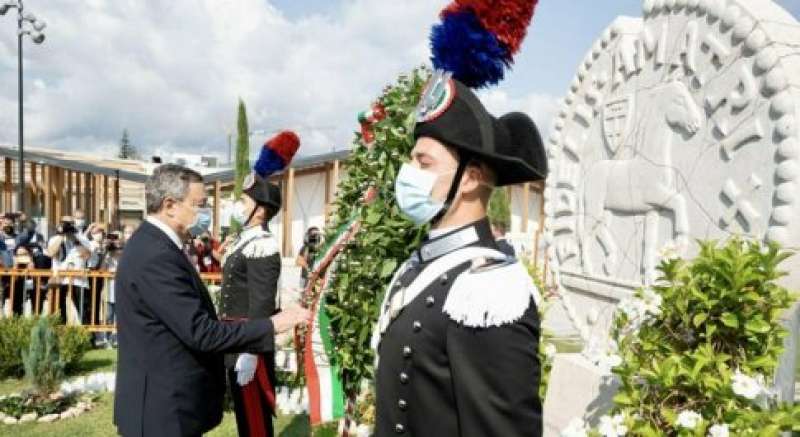 mario draghi alla commemorazione del terromoto di amatrice 8