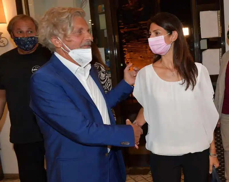 massimo ferrero e virginia raggi  foto di bacco 1