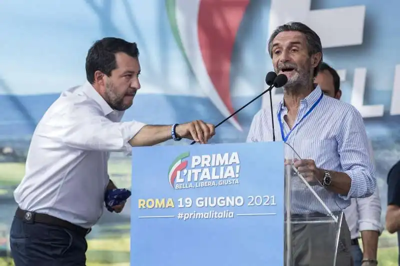 matteo salvini e attilio fontana