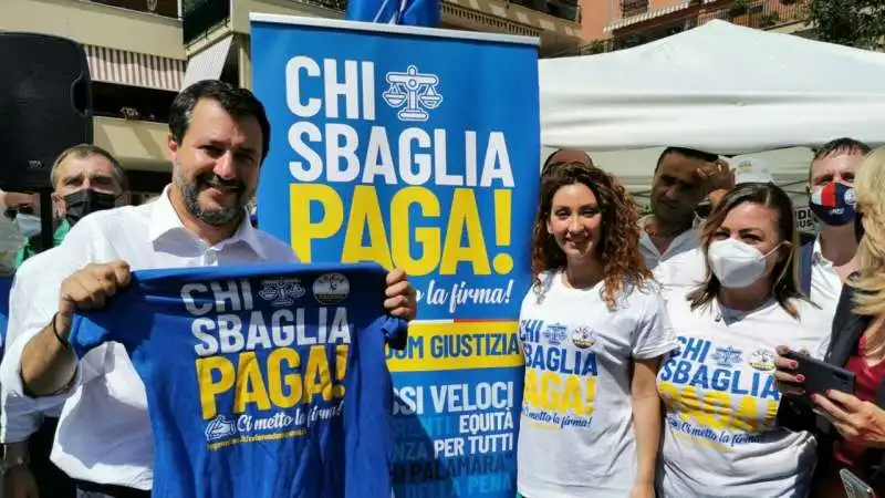 MATTEO salvini PRO referendum giustizia