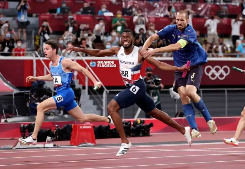 MEME SULLA VITTORIA DELL ITALIA NELLA 4X100 A TOKYO 2020