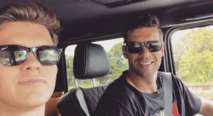 Michael Ballack con il figlio Emilio 2